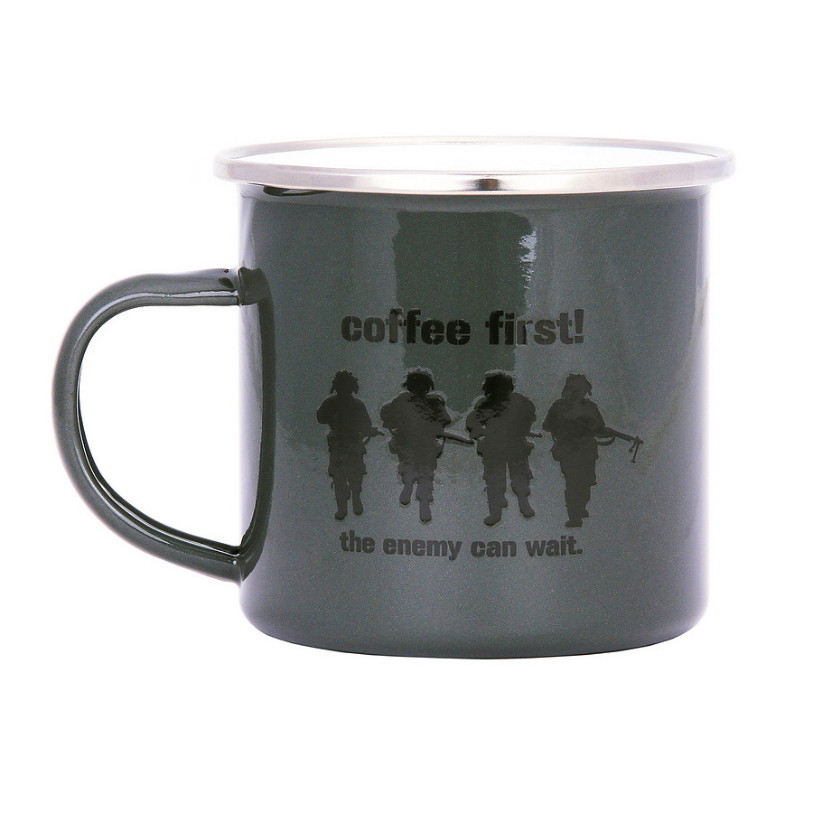 Tasse émaillée Coffee First – Image 3