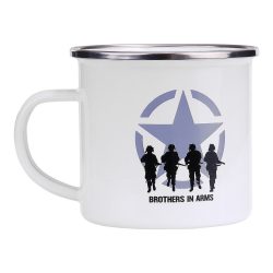 Tasse émaillée Brothers in Arms - blanc