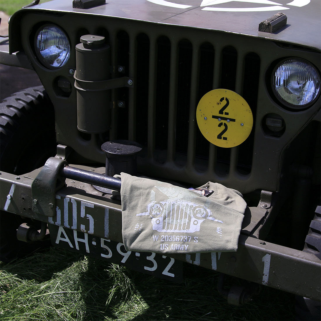Tee shirt Allied Star Willys Jeep WWII – Image 4