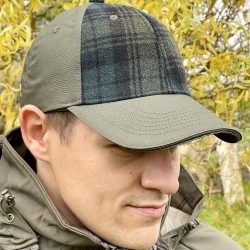Casquette baseball outdoor à carreaux