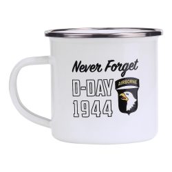 Tasse émaillée D-Day 1944 - blanc