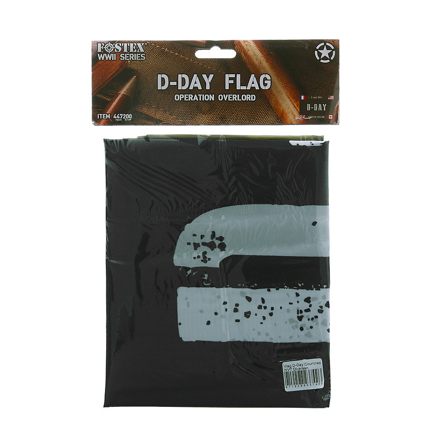 Drapeau D-Day "Opération Overlord" et drapeaux alliés 1m x 1m50