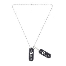 Dog tag PVC Groupe sanguin « O- »