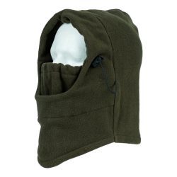 Cagoule polaire grand froid ajustable - kaki