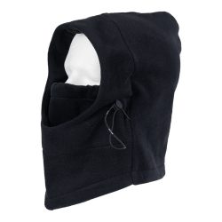 Cagoule polaire grand froid ajustable - noir