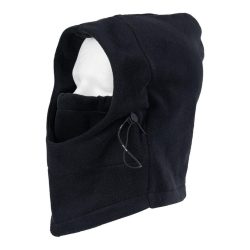 Cagoule polaire grand froid ajustable - noir