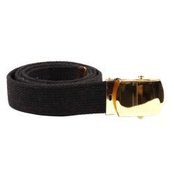 Ceinture toile 30mm avec boucle dorée