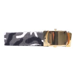 Ceinture toile 30mm avec boucle dorée - camouflage-urban