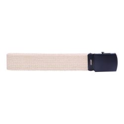 Ceinture toile 30mm avec boucle noire - sable