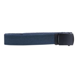 Ceinture toile 30mm avec boucle noire - bleu