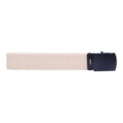 Ceinture toile 30mm avec boucle noire - sable