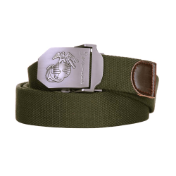 Ceinture toile 35mm US Marines - vert