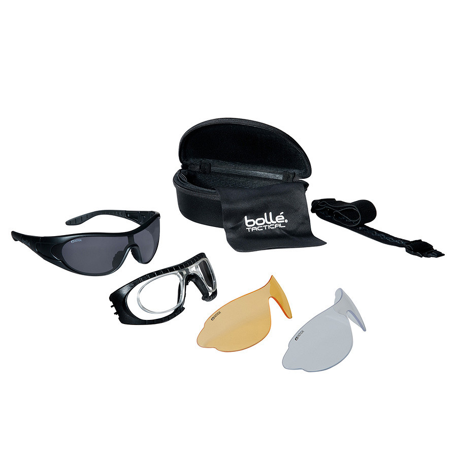 Kit lunettes balistiques Bollé Raider Platinum - 3 écrans + insert optique – Image 2