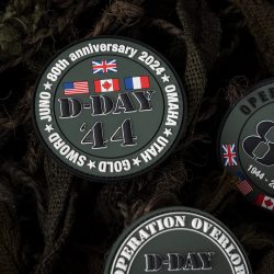 Patch 3D PVC D-Day 80 drapeaux alliés #2