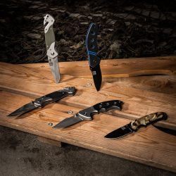 Couteau pliant Bleu Noir