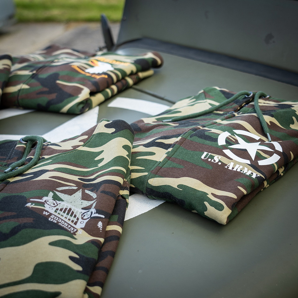 Sweat à capuche avec zip Allied Star U.S. Army – Image 3