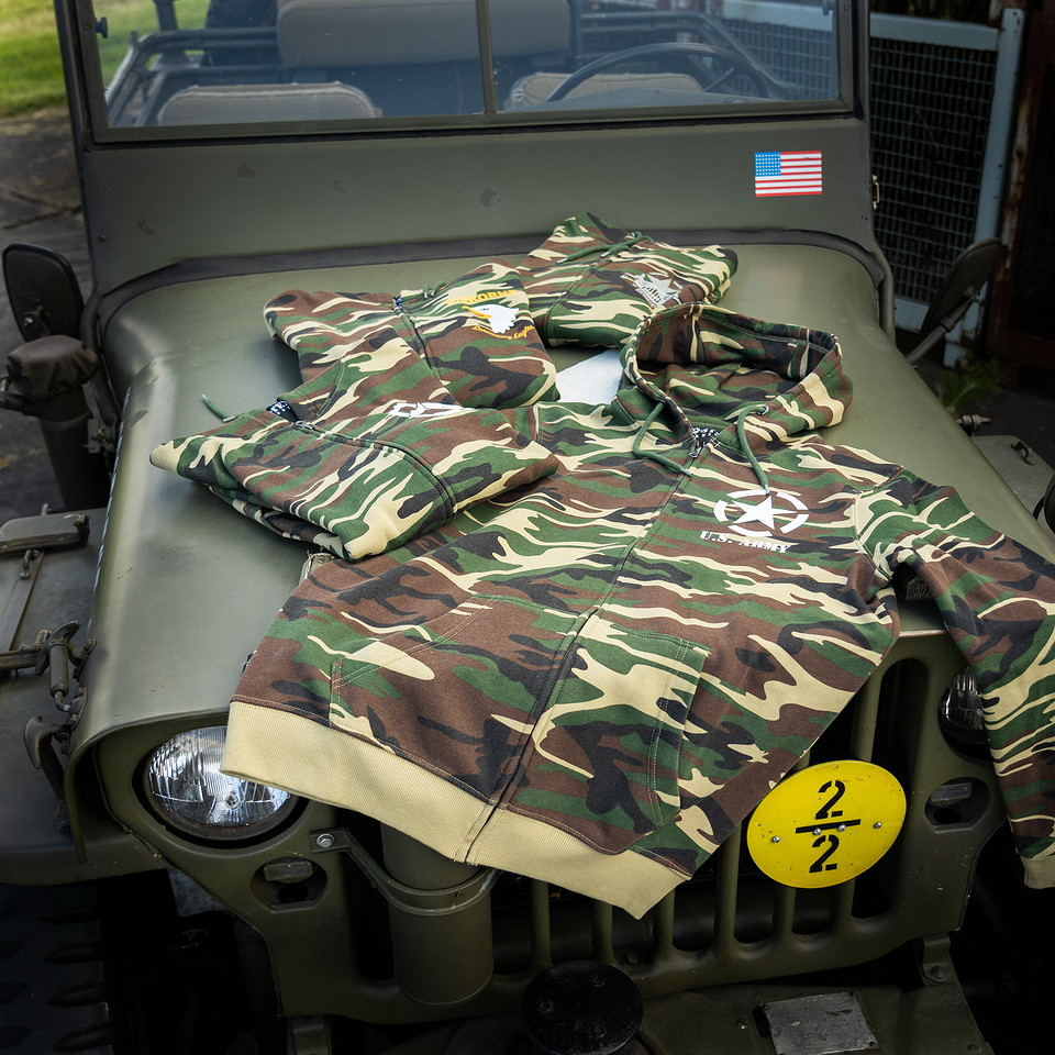 Sweat à capuche avec zip Allied Star U.S. Army – Image 6