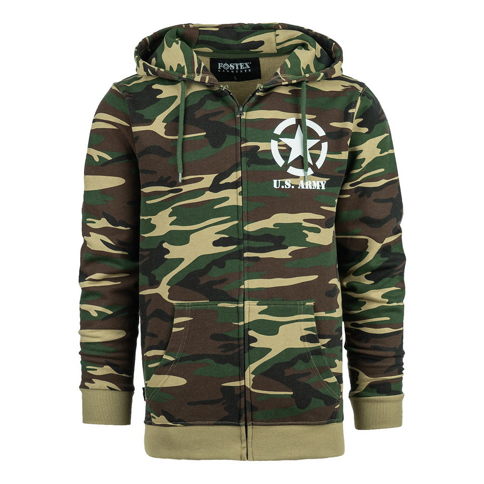 Sweat à capuche avec zip Allied Star U.S. Army – Image 7
