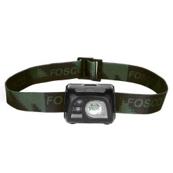 Lampe frontale tactique étanche à pile - noir
