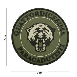 Patch 3D PVC Quattordicesima Paracadutisti vert