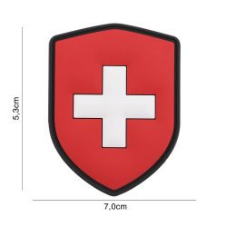 Patch 3D PVC écusson Suisse