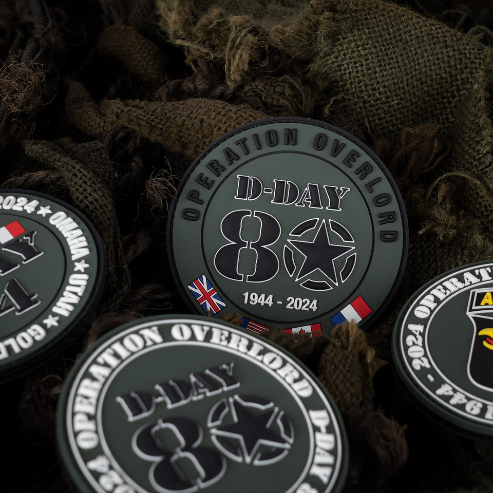 Patch 3D PVC D-DAY 80 drapeaux Alliés #1 – Image 2