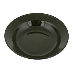 Assiette émaillée verte