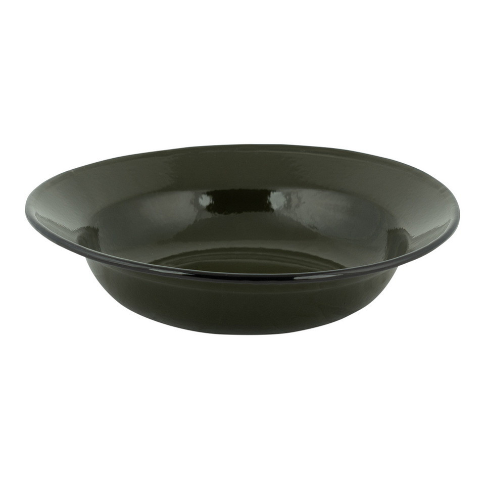 Assiette émaillée verte – Image 2