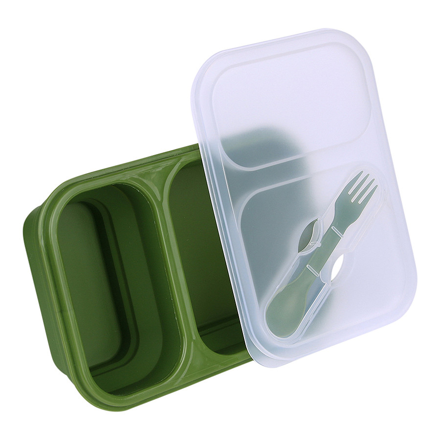 Boite à repas pliable en silicone – Image 2