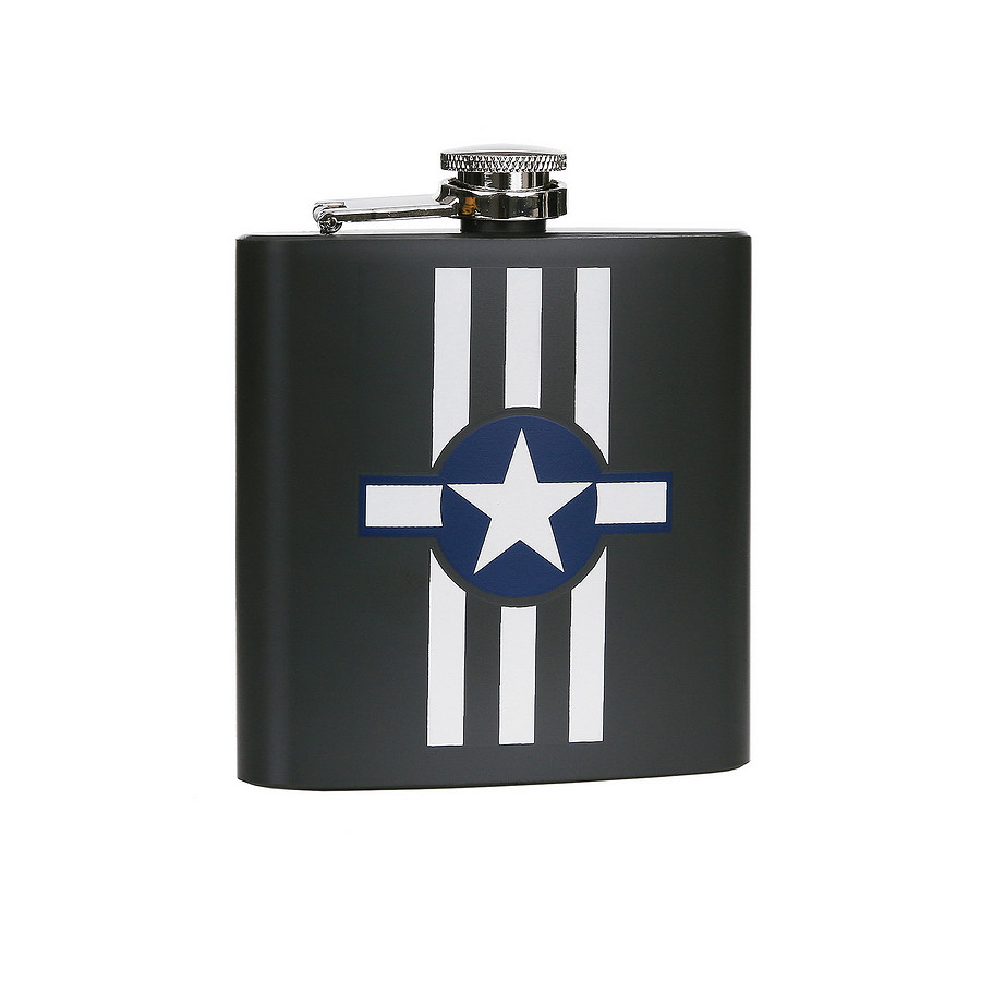 Flasque inox 170ml (6 oz) USAF Invasion Stripes – Image 6