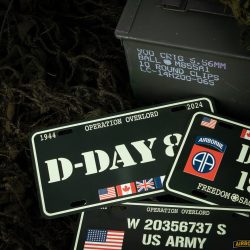 Plaque d'immatriculation D-Day 80