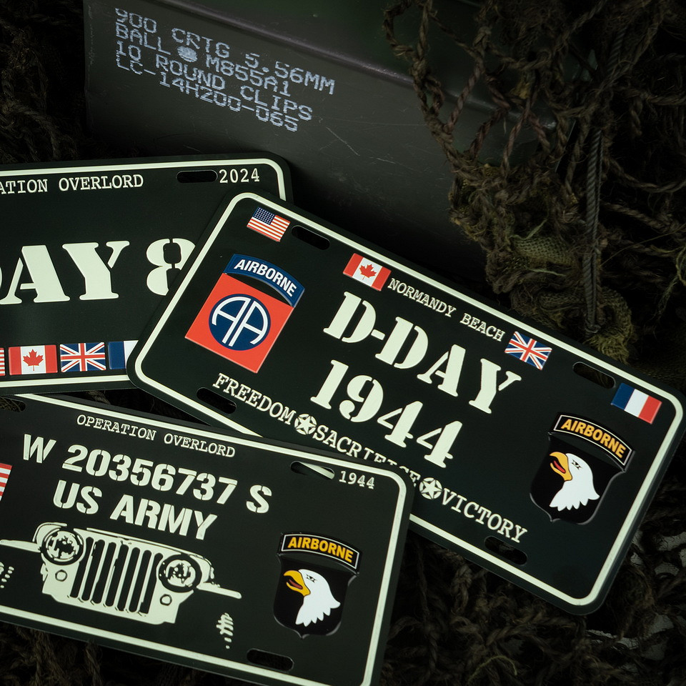 Plaque d'immatriculation D-Day Normandy Beach