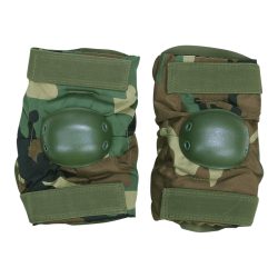 Coudières tactiques Néoprène - camouflage-woodland