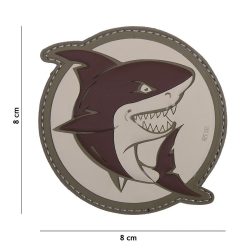 Patch 3D PVC Attacking Shark #1