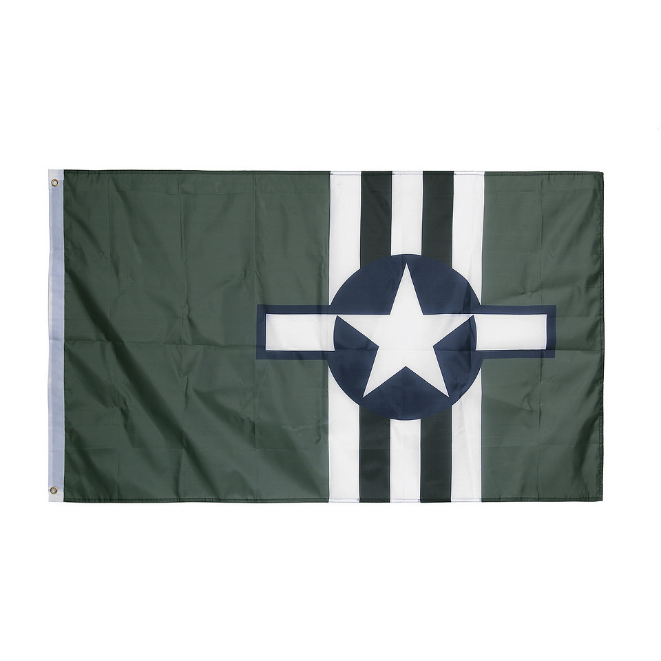 Drapeau D-Day USAF Invasion Stripes 1m x 1m50