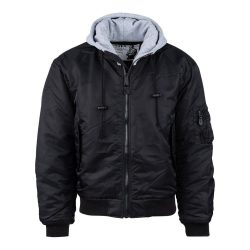 Blouson Bombers MA1 à capuche