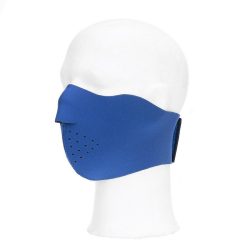 Masque de Biker uni - bleu-roi