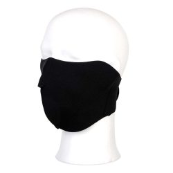 Masque de Biker uni - noir