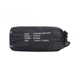 Poncho résistant en Ripstop - noir