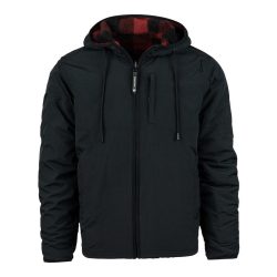 Veste Reversible Sherpa & Softshell Jas - noir-rouge