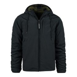Veste Reversible Sherpa & Softshell Jas - noir-olive