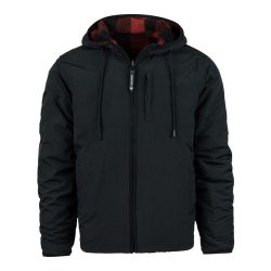 Veste Reversible Sherpa & Softshell Jas - noir-rouge