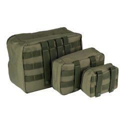 Pochettes d&rsquo;organisation transparentes MOLLE 3 pièces