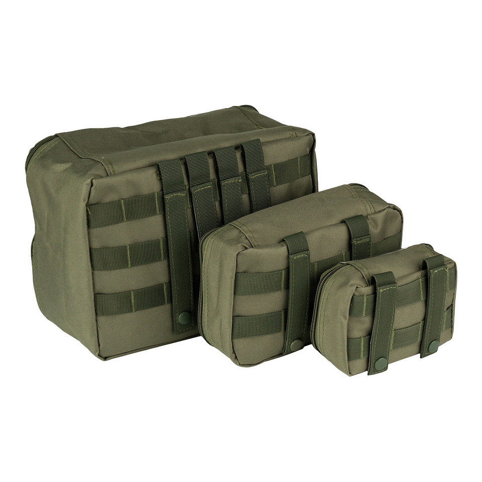 Pochettes d'organisation transparentes MOLLE 3 pièces
