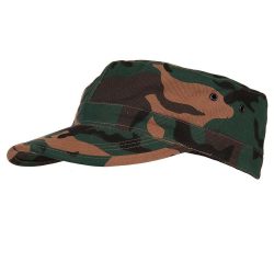 Casquette militaire coton - camouflage-woodland