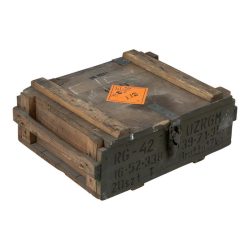 Caisse militaire bois occasion 49x37x19cm