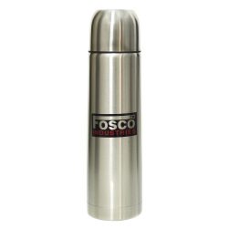 Bouteille thermos en acier 1L - silver-chrome