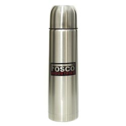 Bouteille thermos en acier 1L - silver-chrome