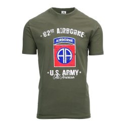 Tee Shirt US Army 82nd Airborne - kaki