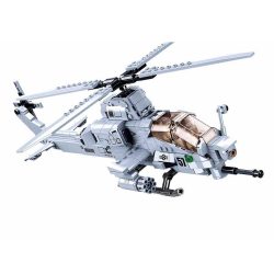 Helicopter de combat - Jeu de briques